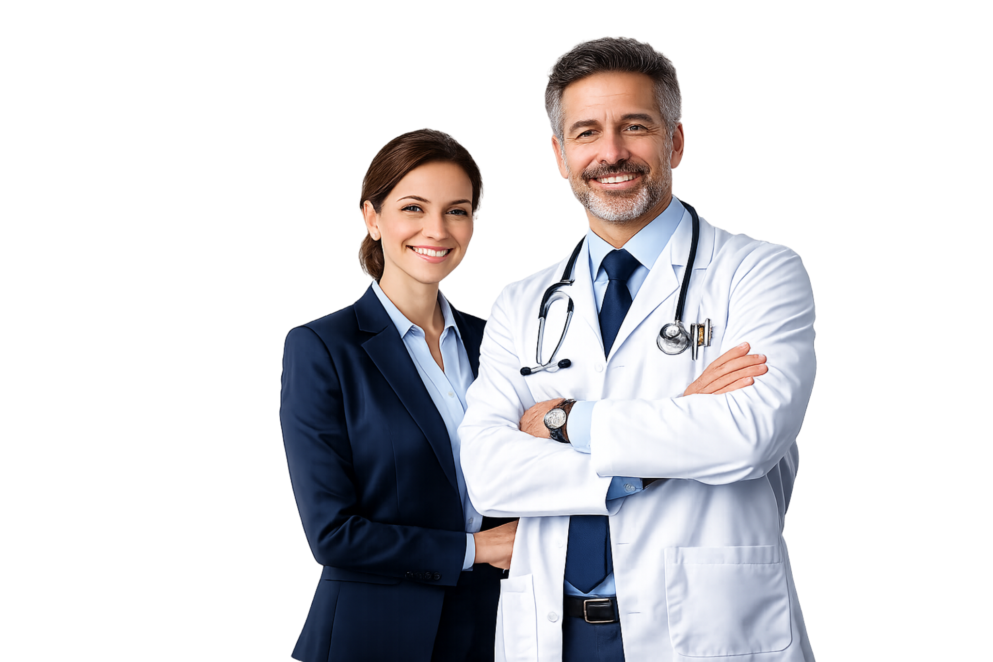Médico e executiva